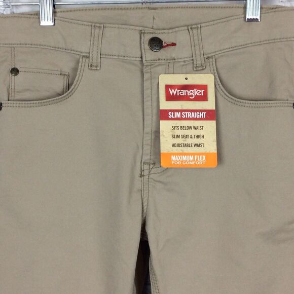 Wrangler Boys Size 8 Shorts Khakis Slim Straight Adjustable Waist Hiking Outdoor - Picture 3 of 10
